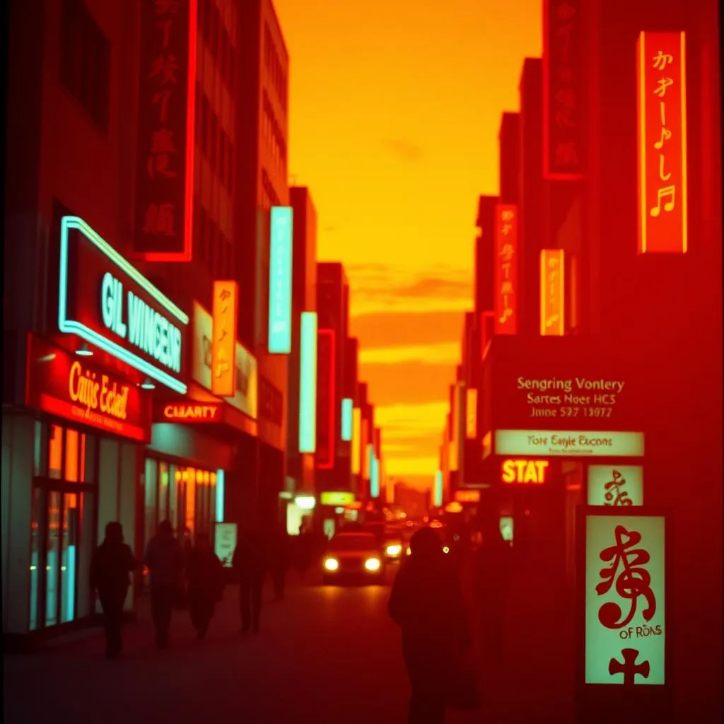 Walking down 6th Street