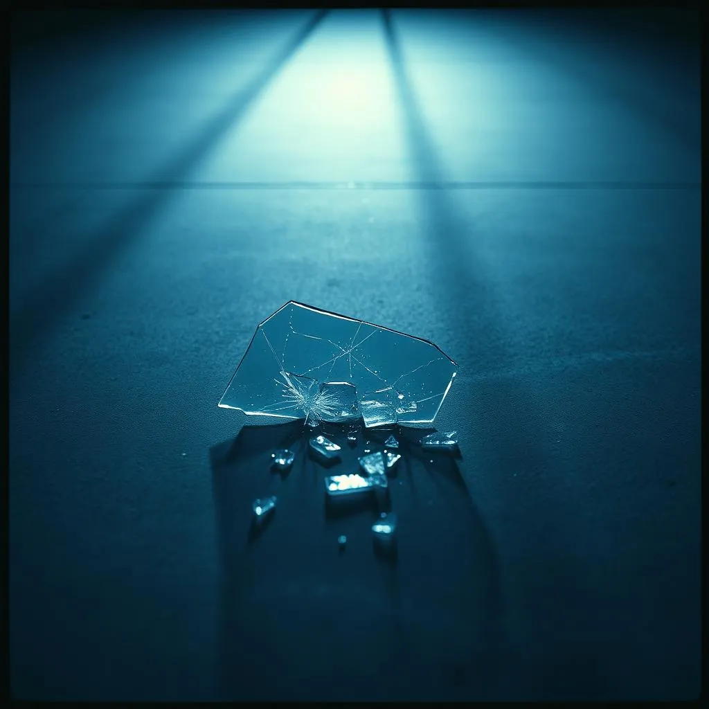 Broken on the floor