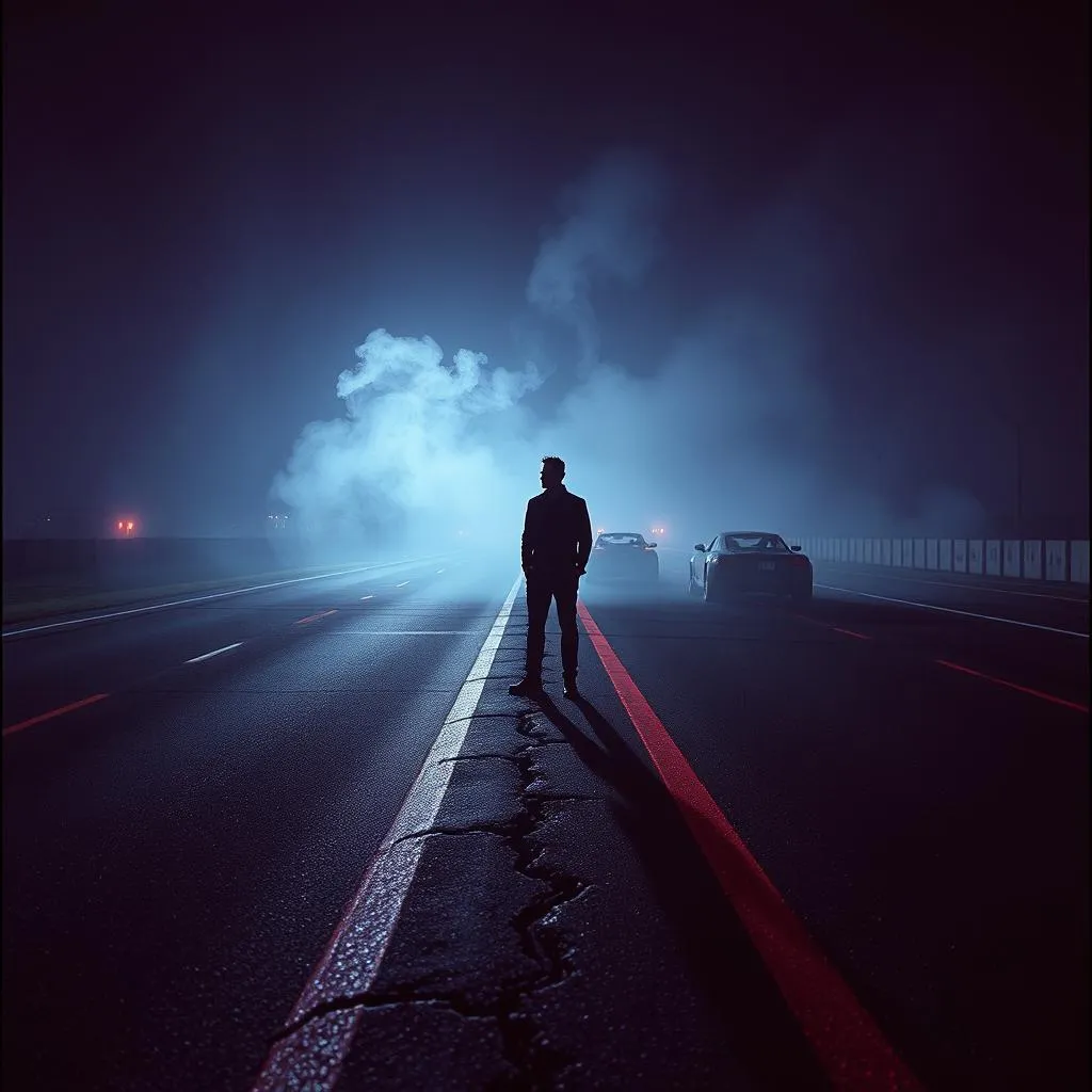 Nail in the Asphalt