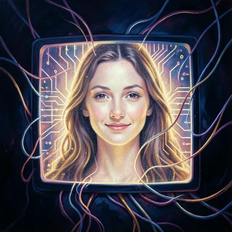 Dream on a glowing screen