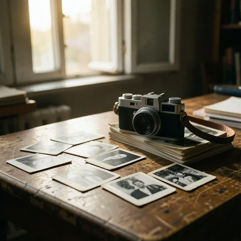 Black and white Polaroids