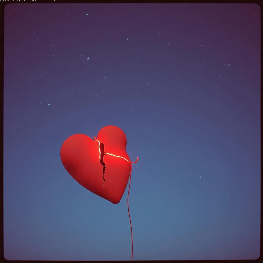 Half of a heart