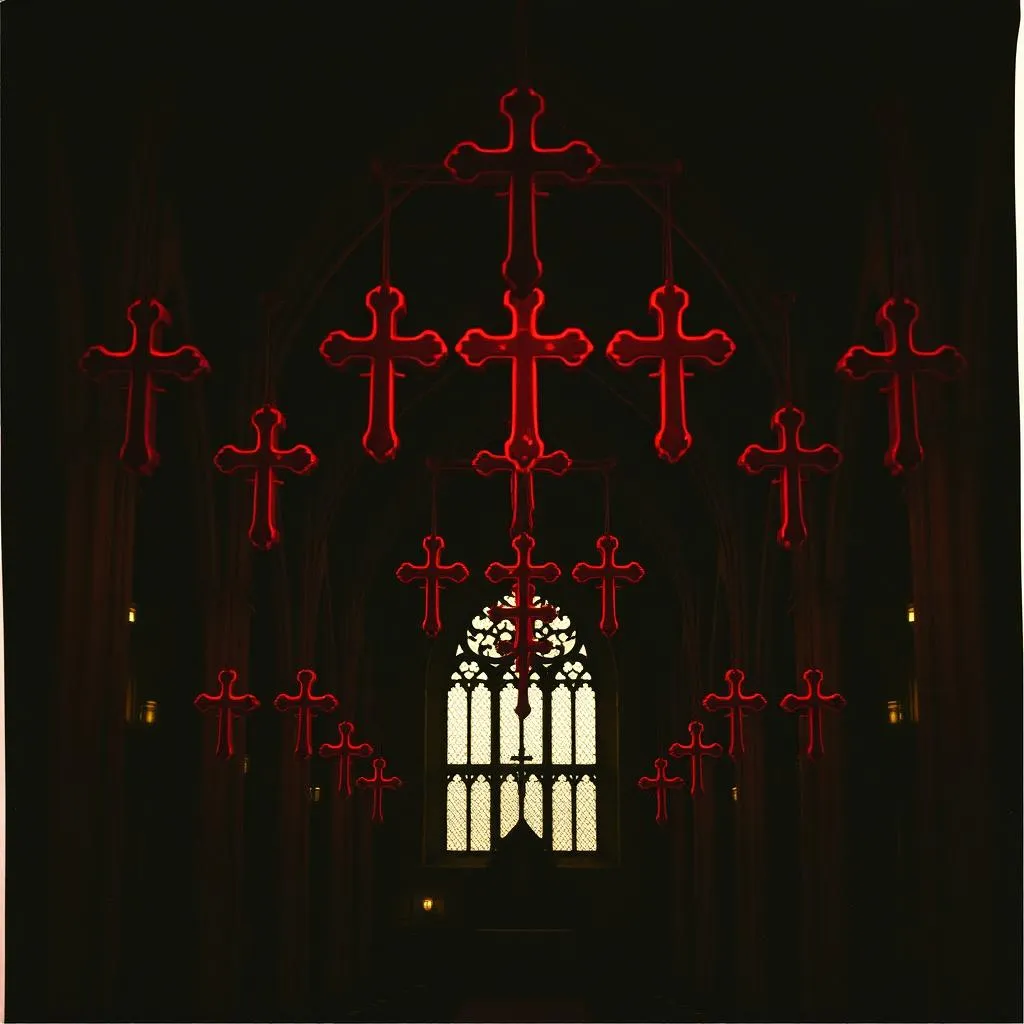 Velvet crosses