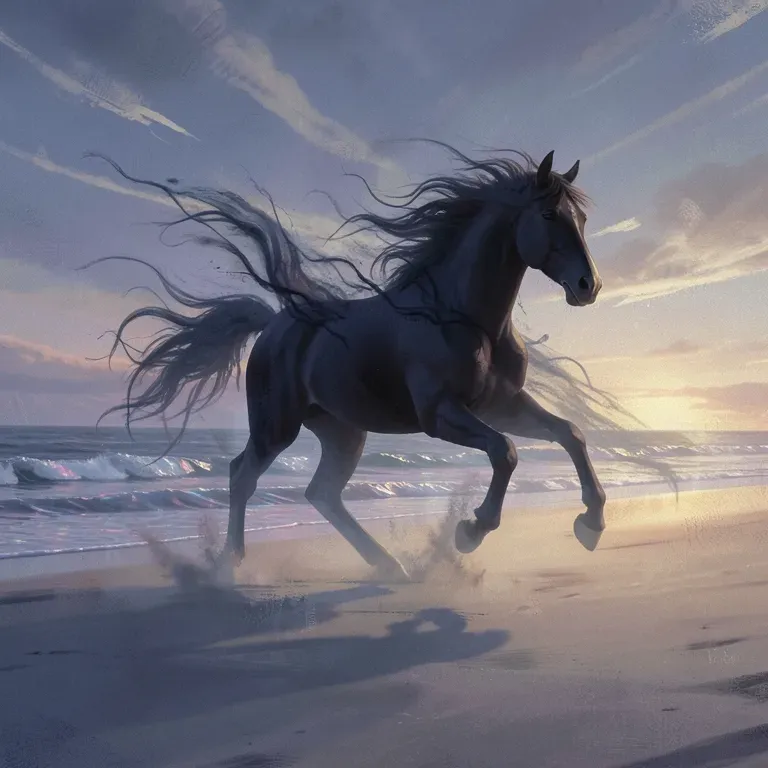 Black Black horse