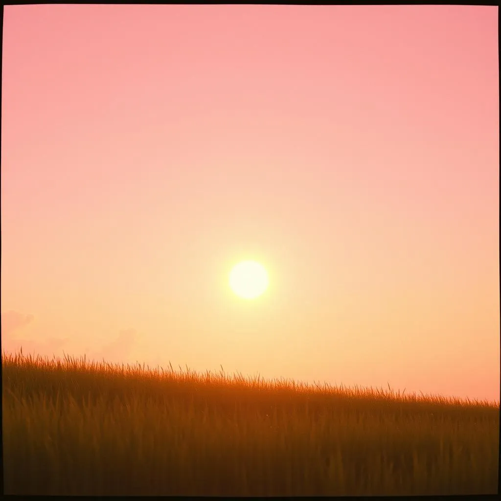 The sun is hot