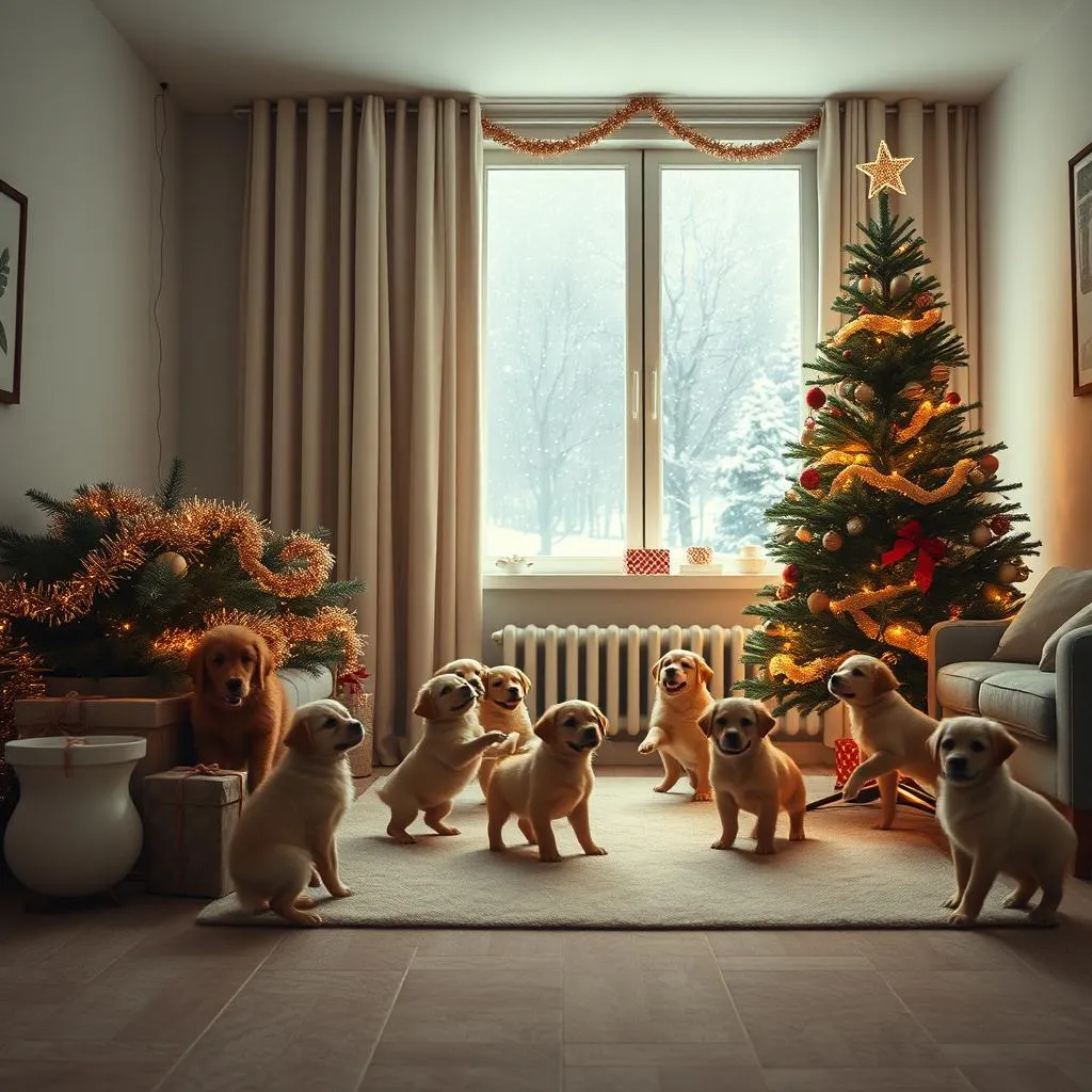 10 Little Puppies and the Christmas Tree