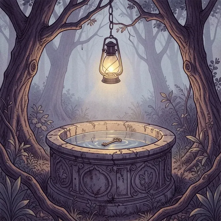 Wishing Well in Sepia