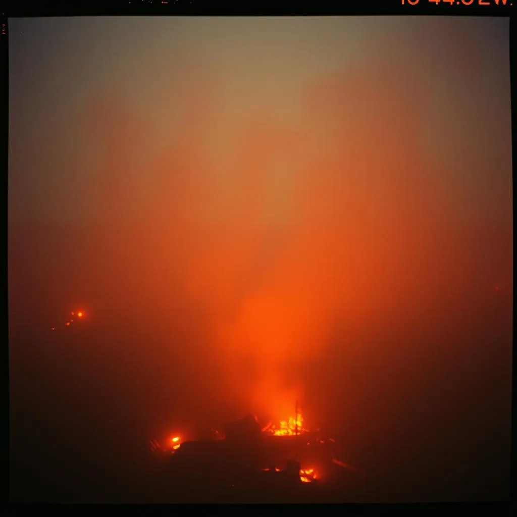 Left in the flames