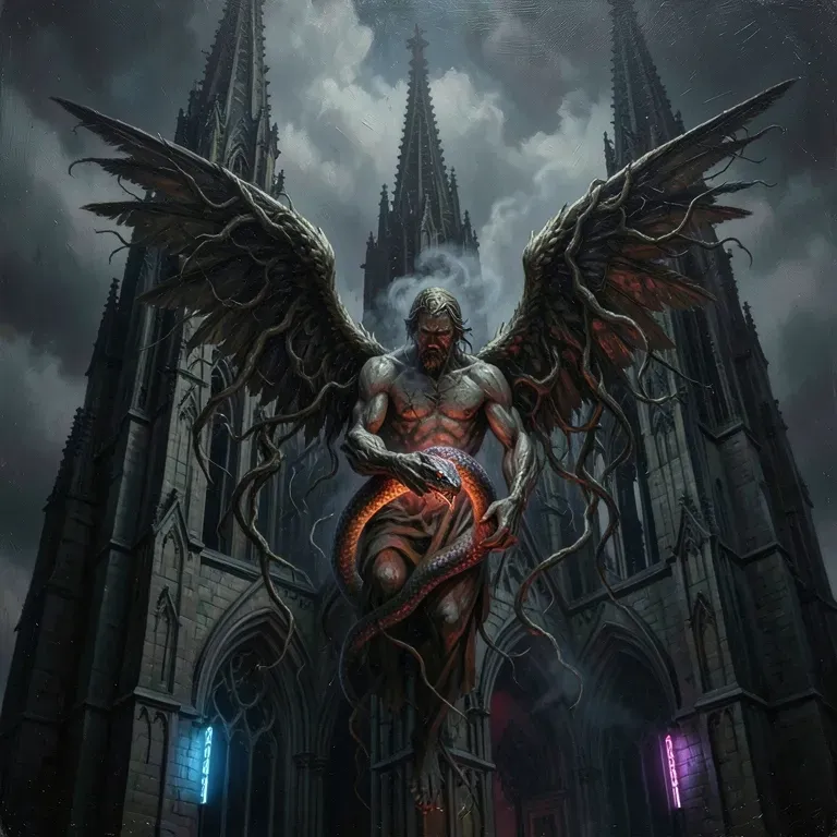 "The Angel Who Explains the Fall"