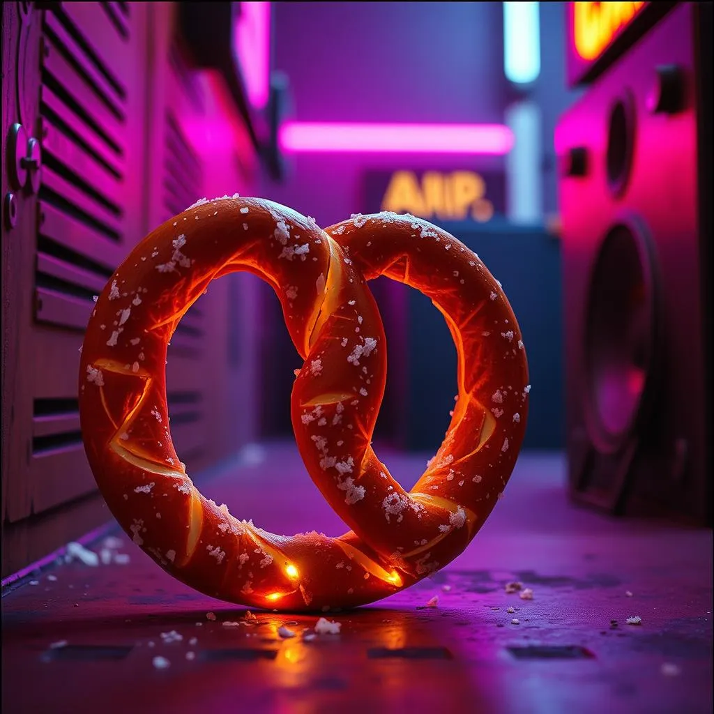 Unsalted pretzel