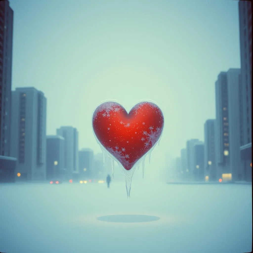 Frozen heart in Seoul