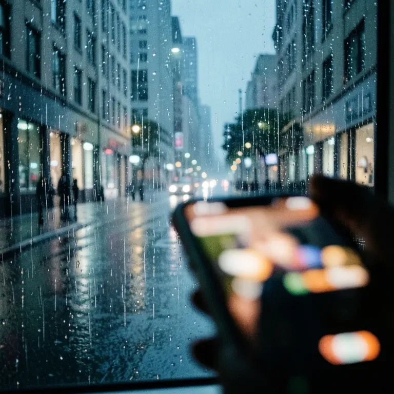 Rain after dark