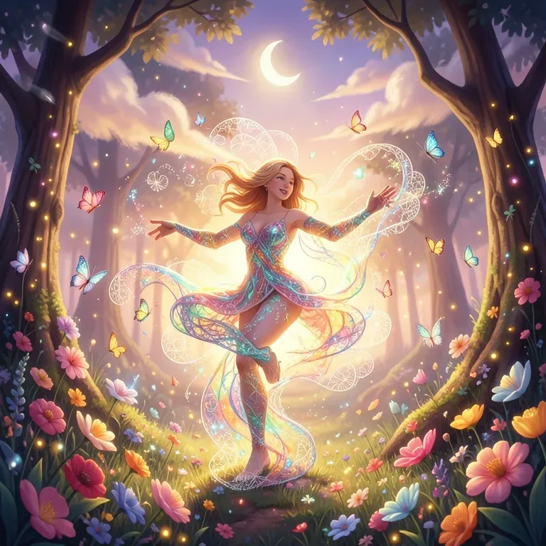 Dancing Shadows in the Enchanted Forest