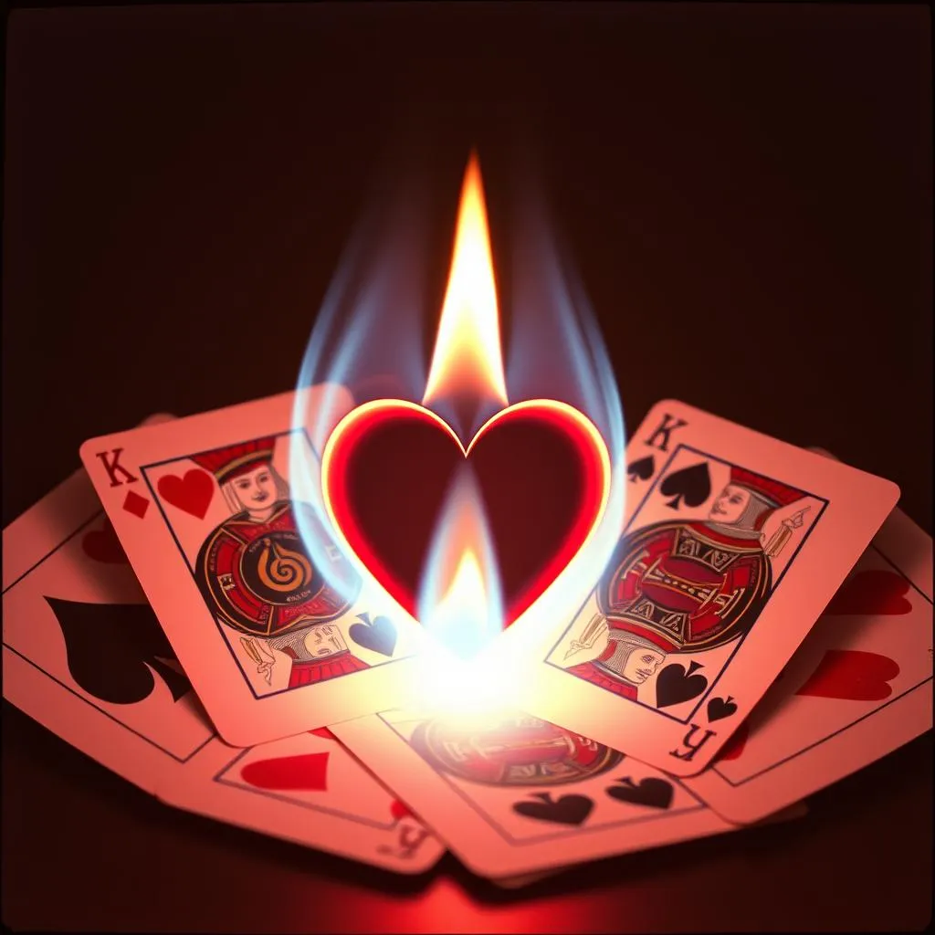Readied Made With The Cards Of Spades.
