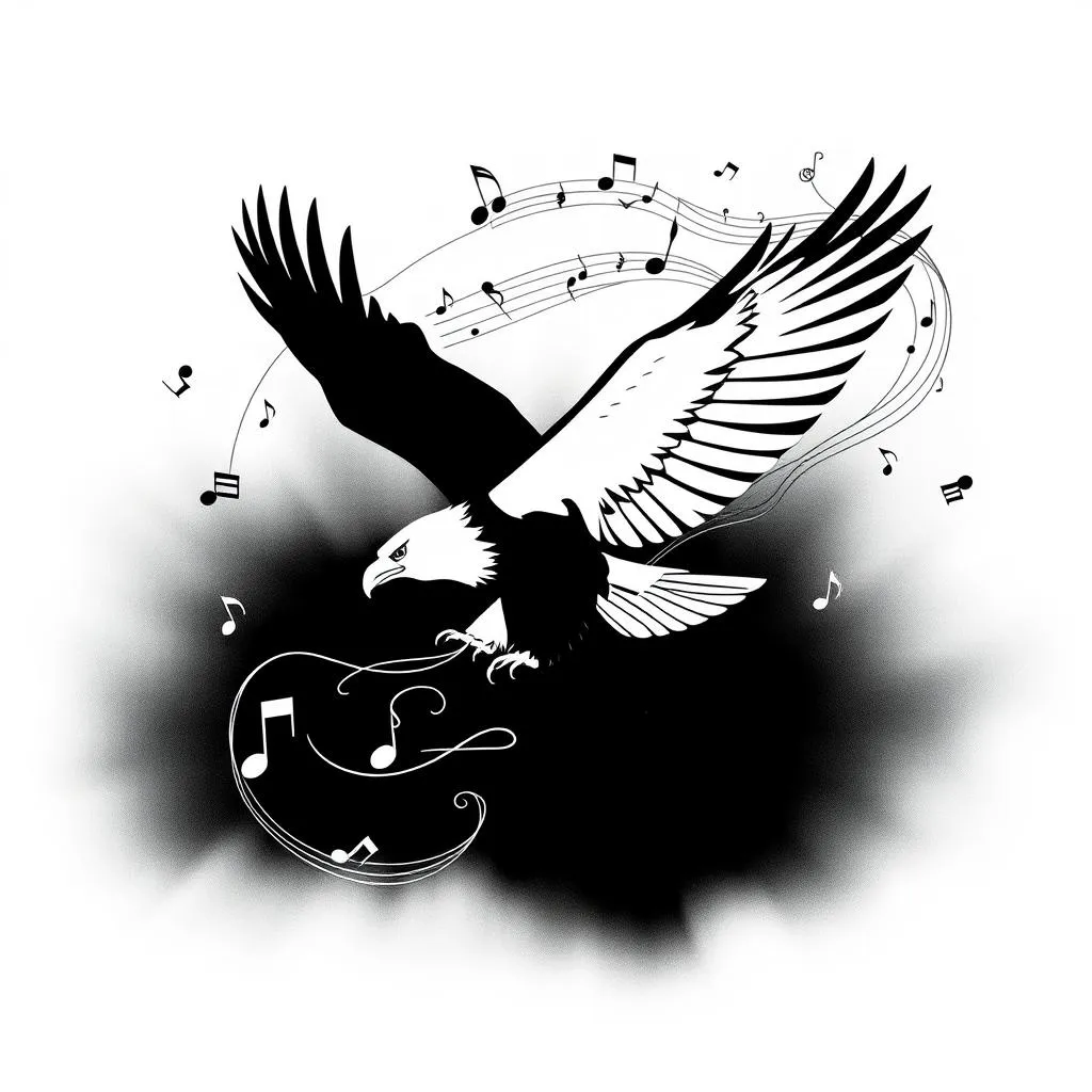 Kara Kartal Gökyüzünde