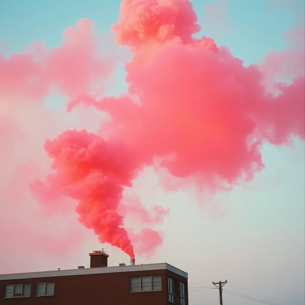 Wolken im Block