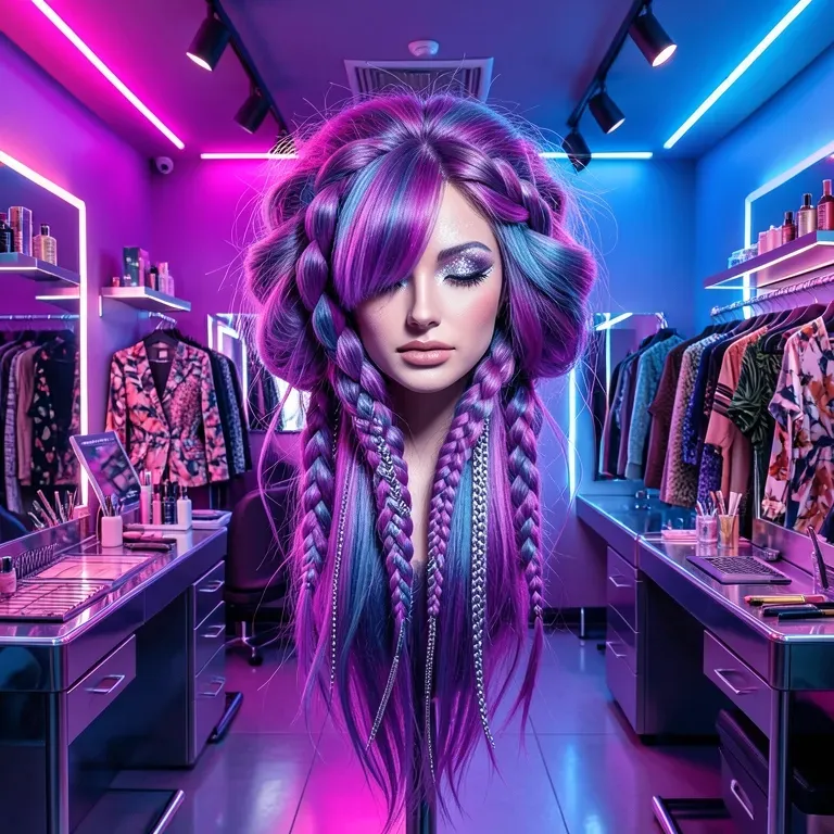 Make up and stylish hair