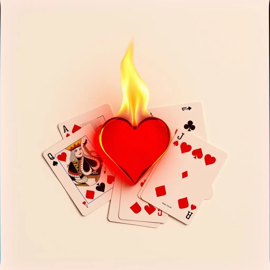 Readied Made With The Cards Of Spades.