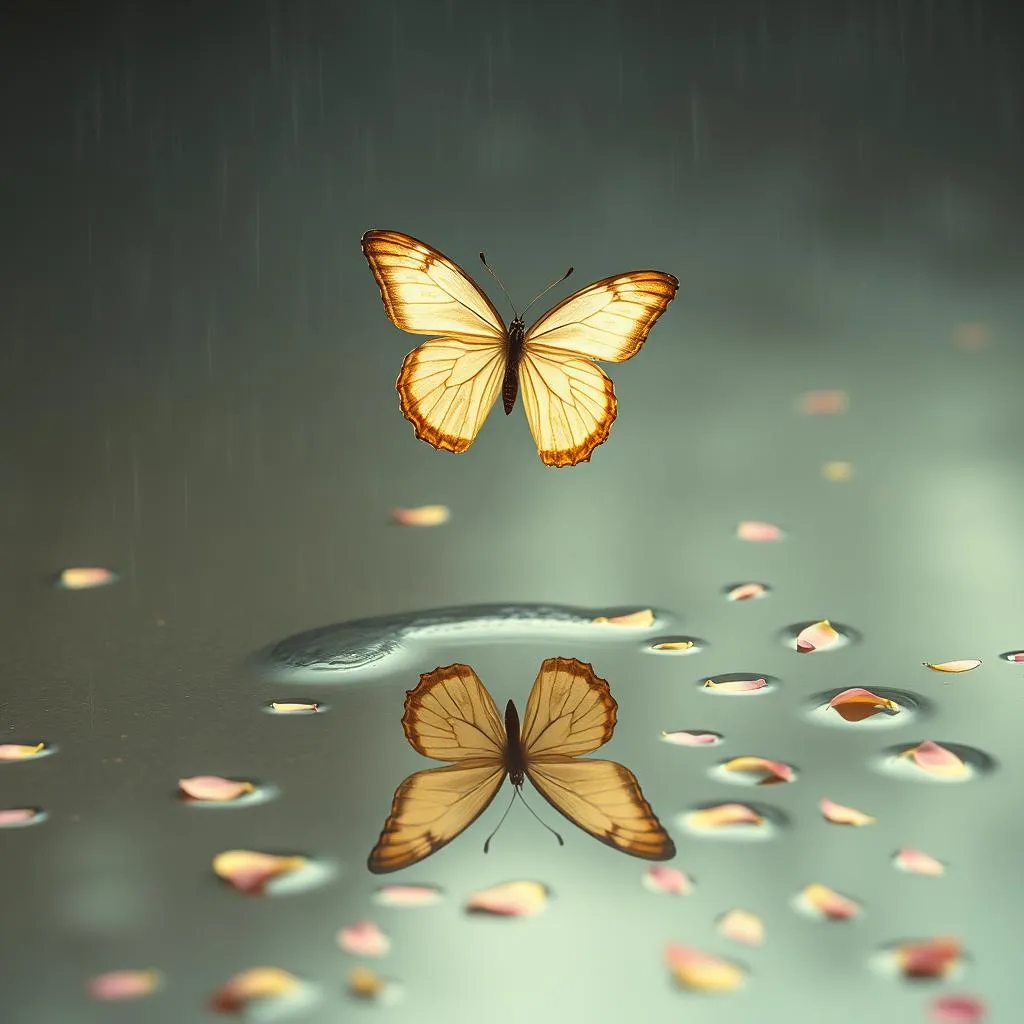 Butterfly in the Rain