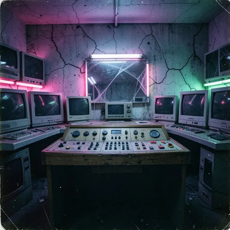 Neon Bleed Through the Cracks