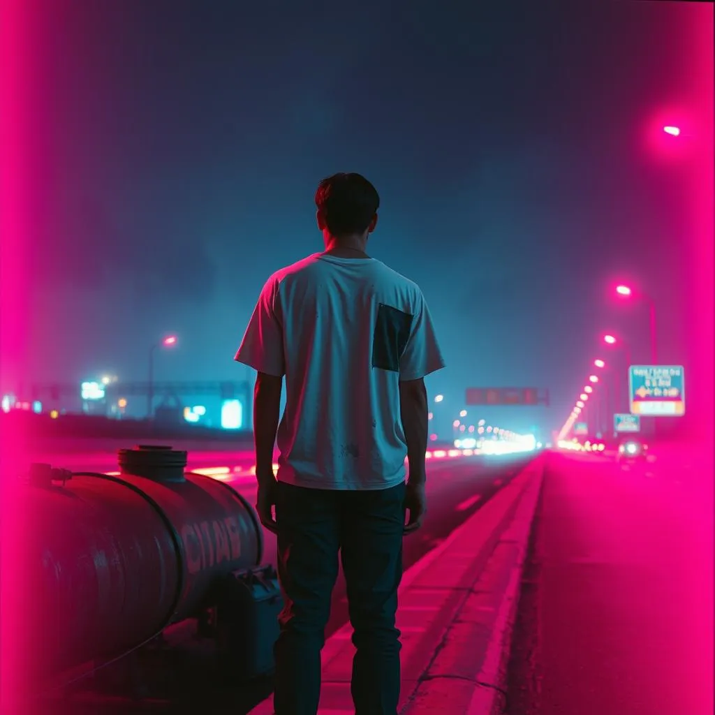 White Tee Empty Tank