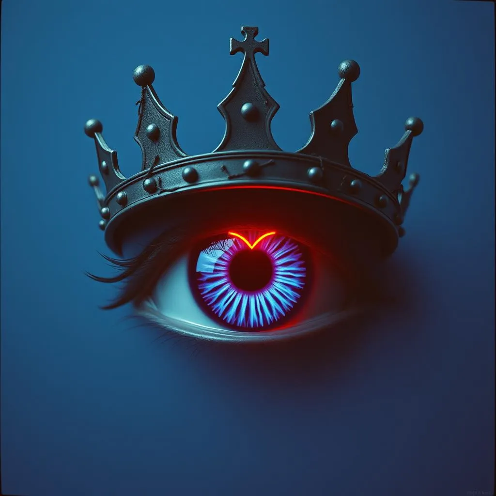 Das Auge so blau!