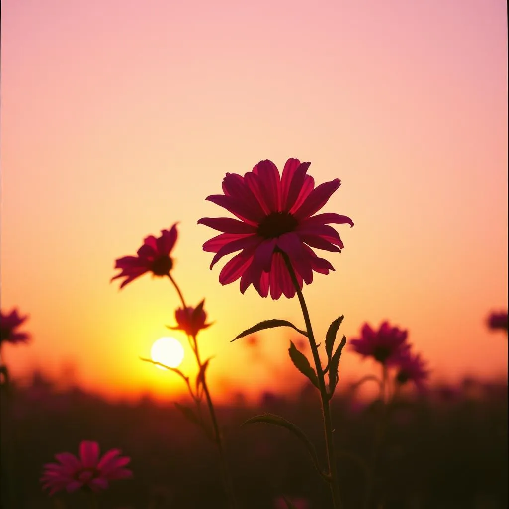 Blooming flowers