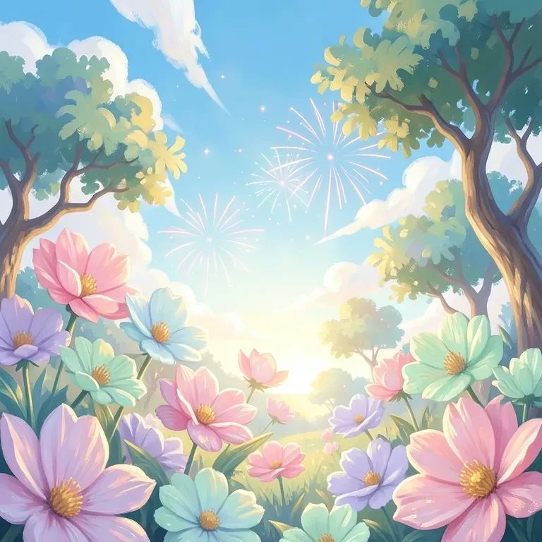 Fireworks In Sky