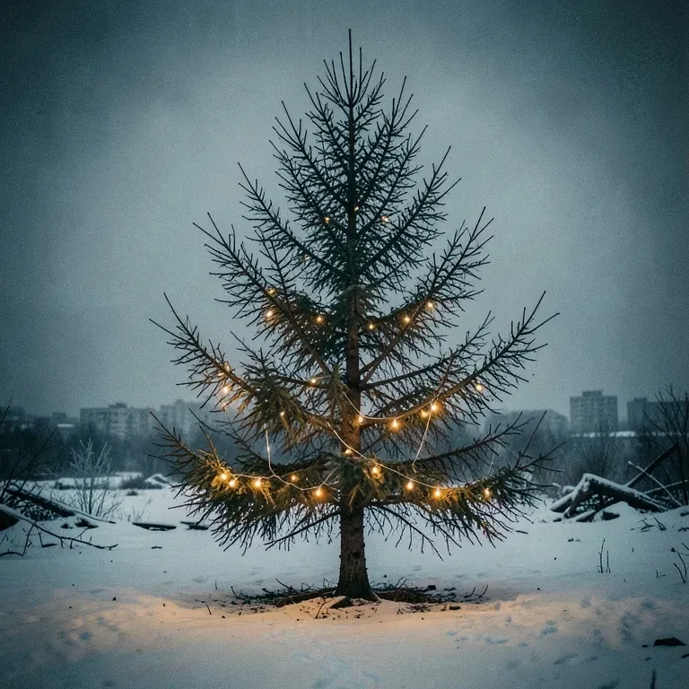 Empty Chair At Christmas