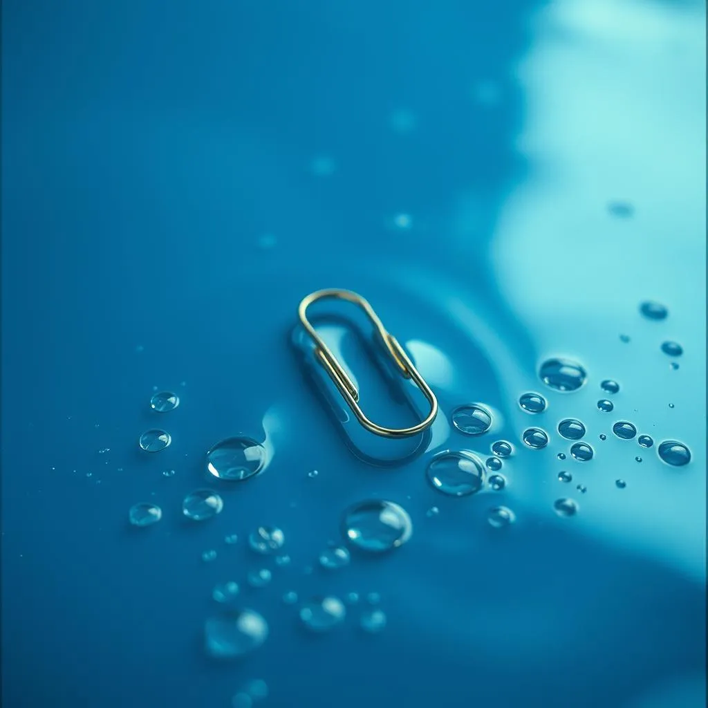 Surface tension.