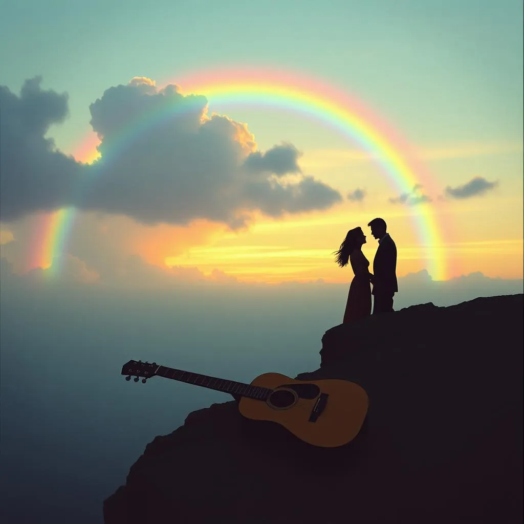 Fluffy rainbow