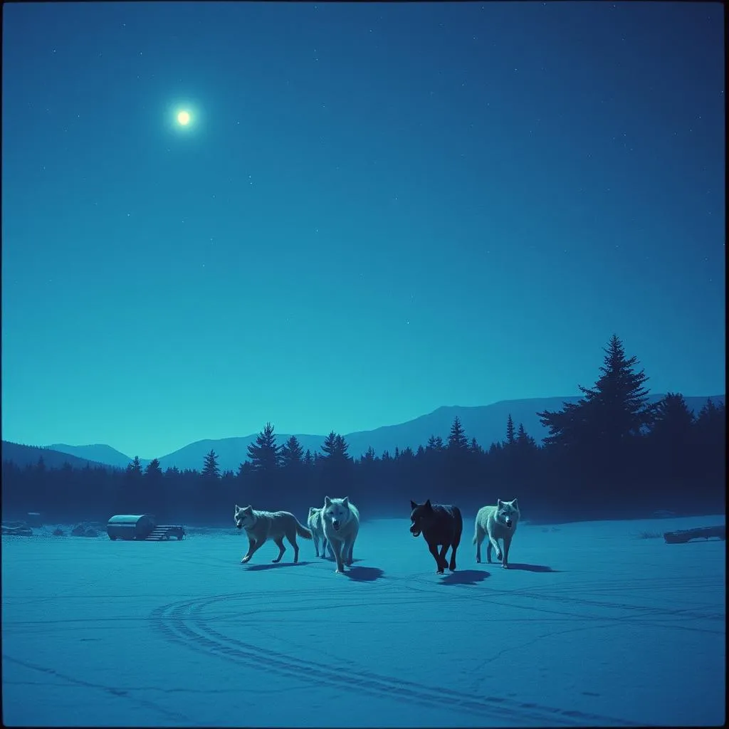 Freedom Running Wolves