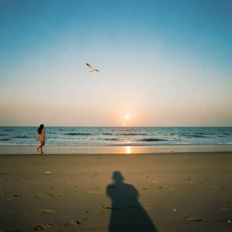 Along this beach in Blues