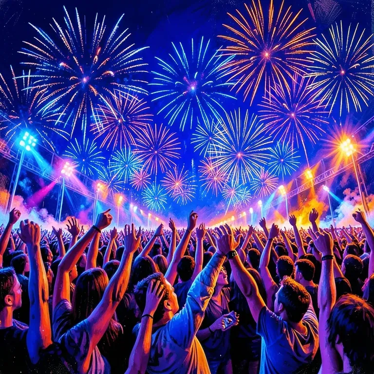 Lights on fire