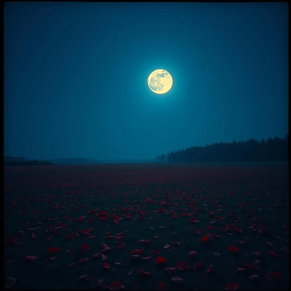 Senja merah di ufuk barat