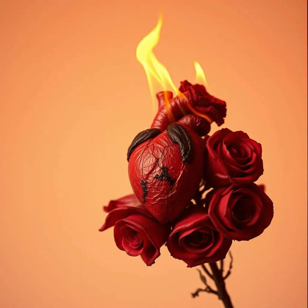 I burn in the fire of my own heart