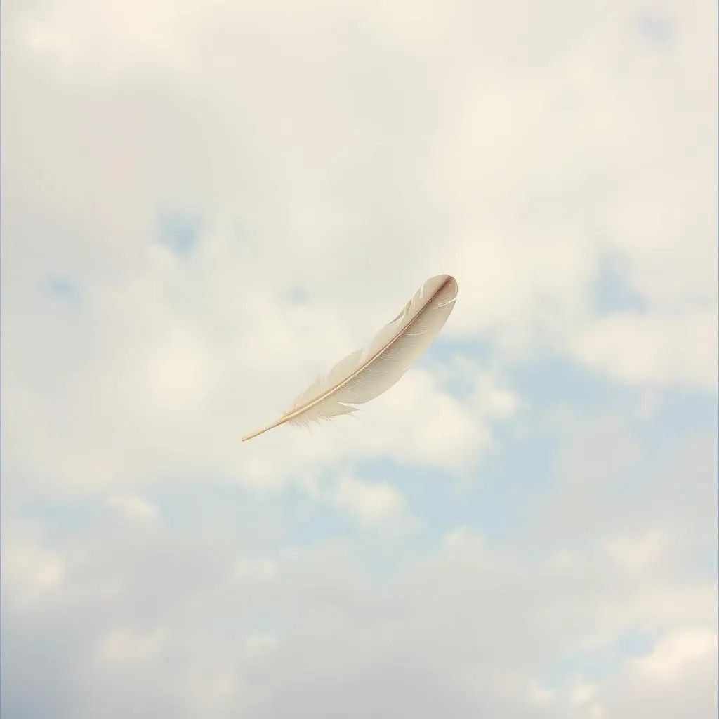 Comme une plume dans le vent