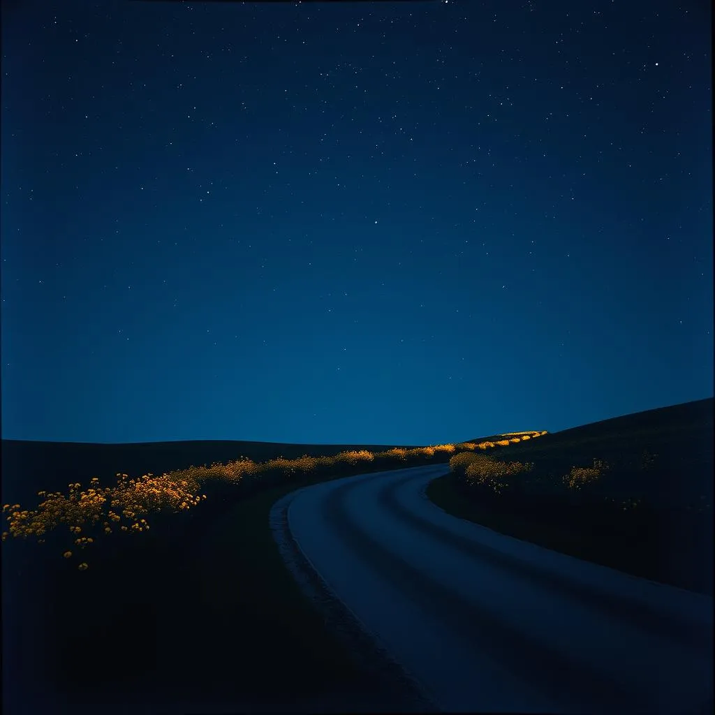 Winding rural roads