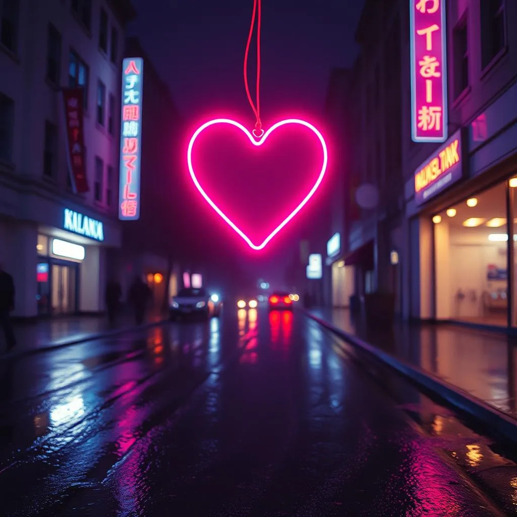 Heart on a string
