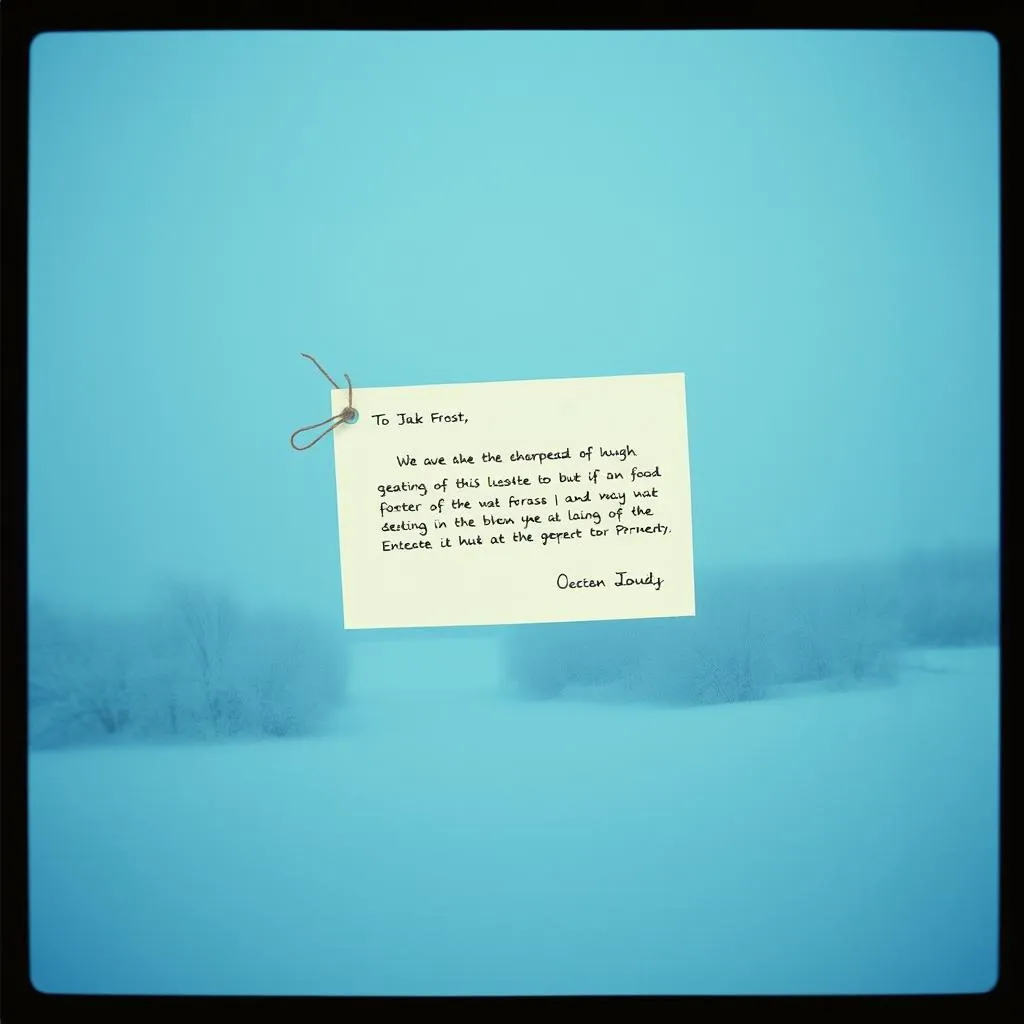 Dear Mr. Jack Frost