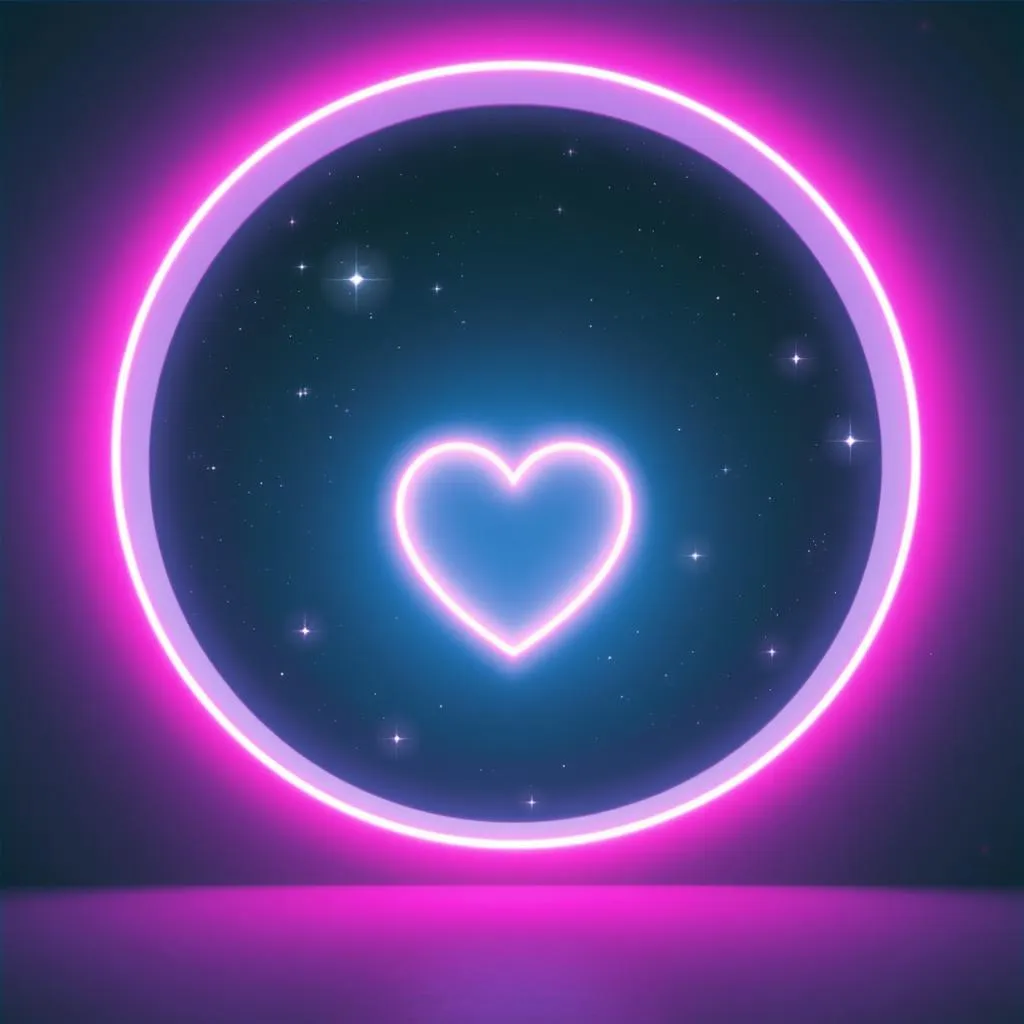 Our Two Hearts United In Space
