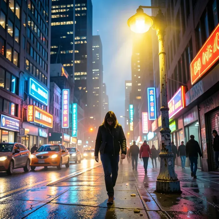 Walking in the Light so bright tonight