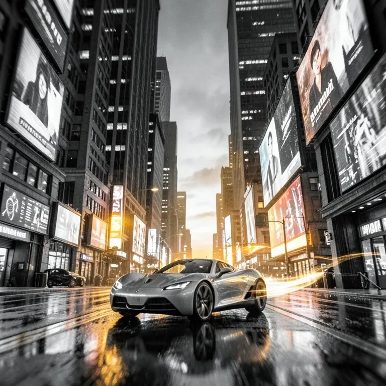 Fractured Neon Skyline