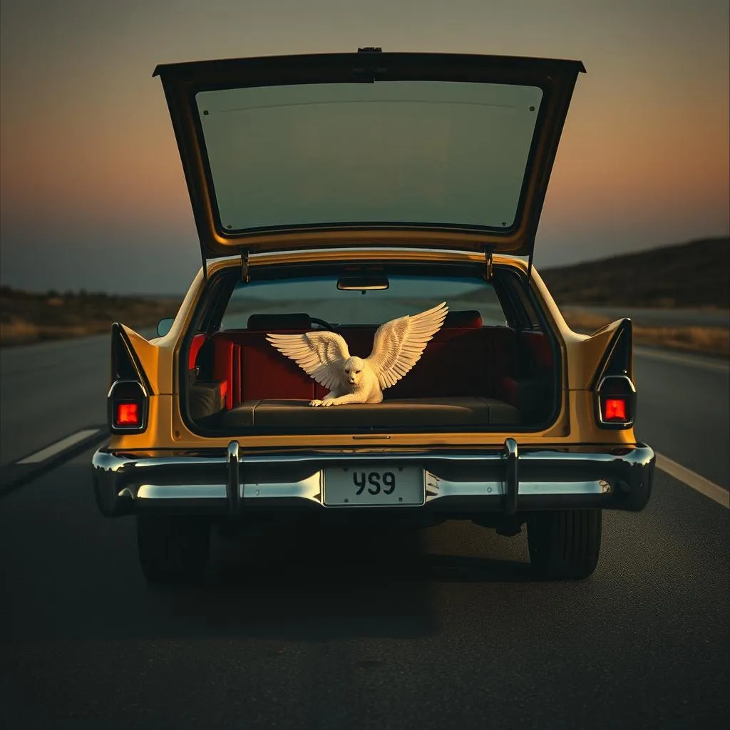 Angel Wings in the Backseat