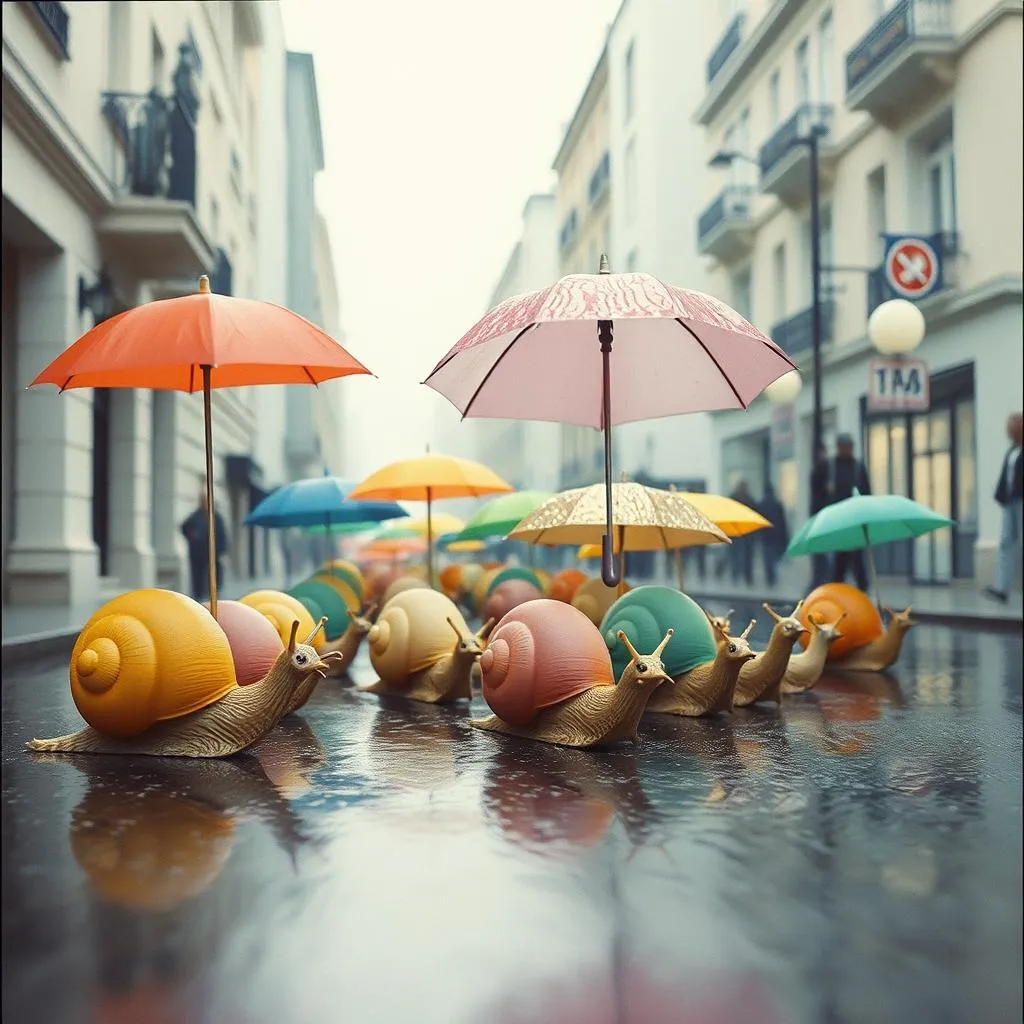 The Snail Parade: A Poetic Journey