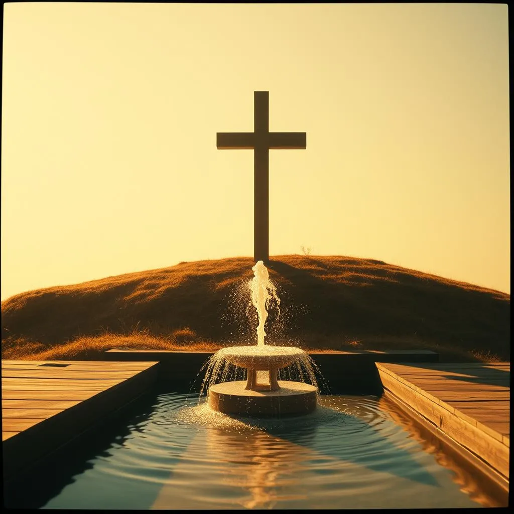 At the cross