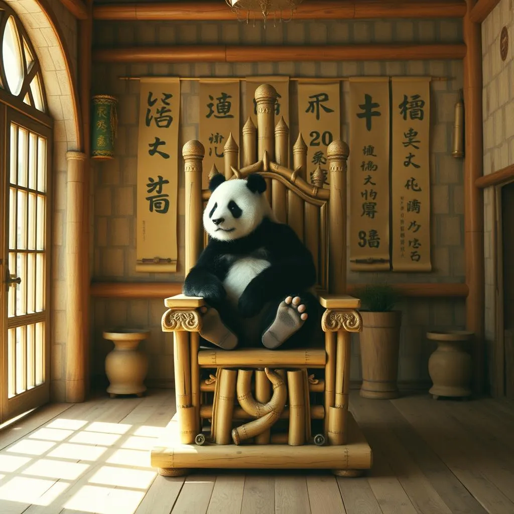 Panda na hradě