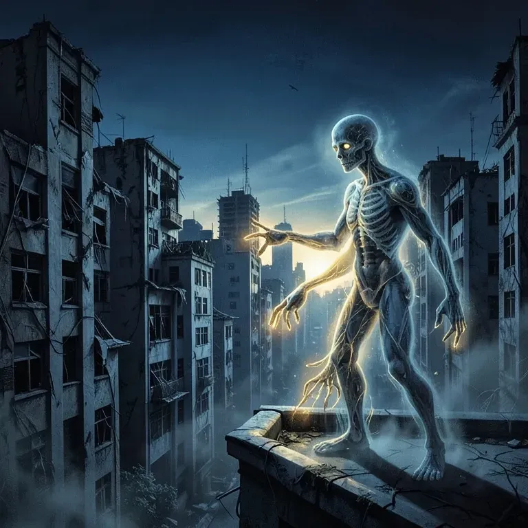 A half human half ghost