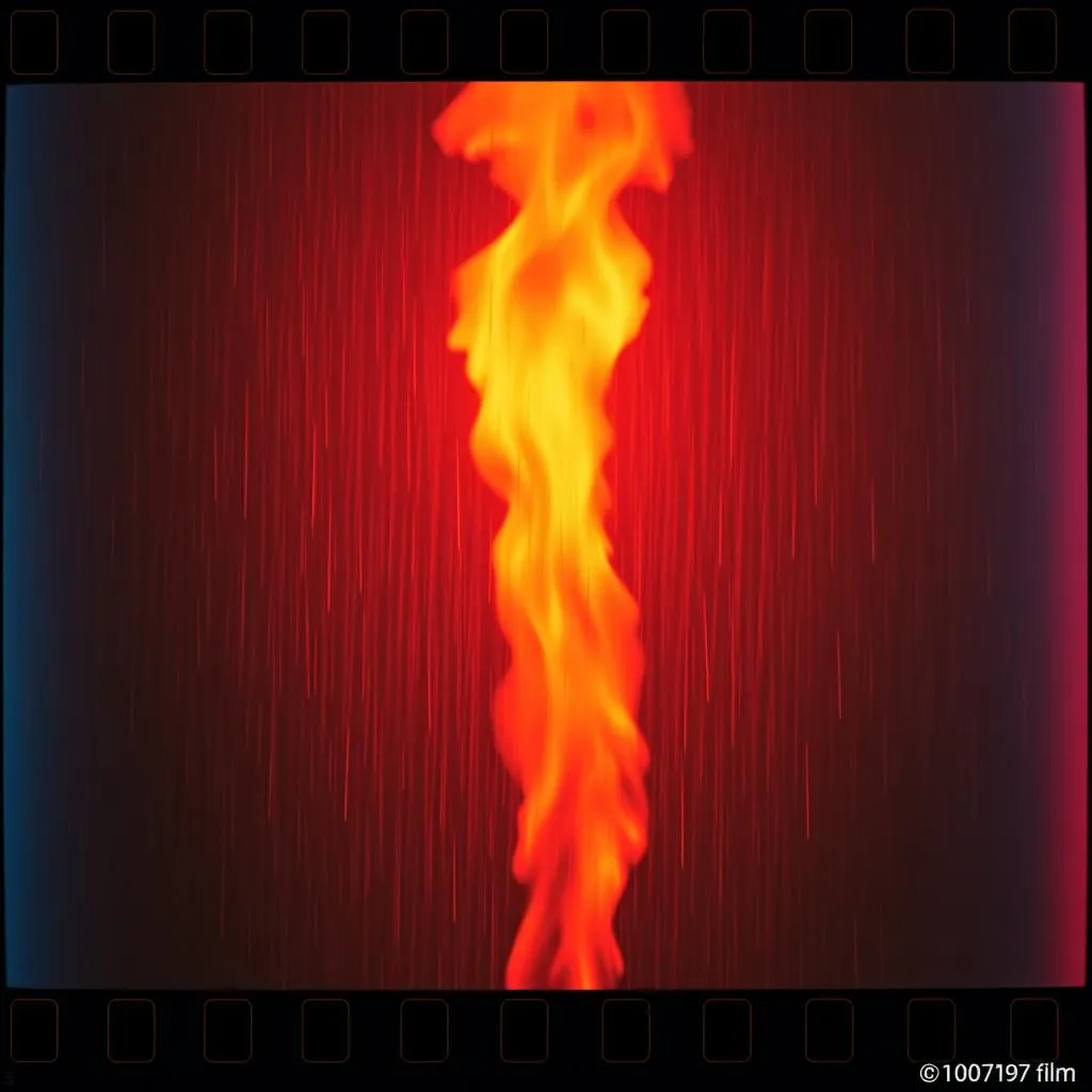 Flammen im Regen