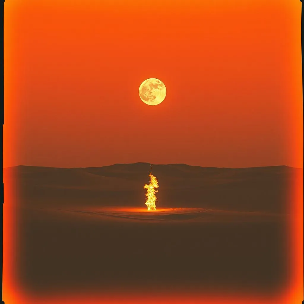 Fire in the sand
